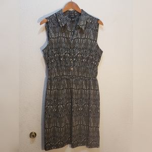Alfani collard shirt dress sleeveless. sz 10